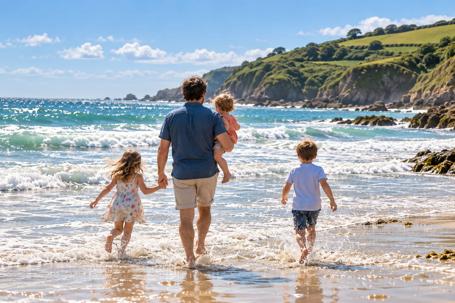 Family Beach Memories by the Sea